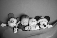Baby Eli's Newborn Portraits (B&W)