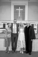 Allan & Leslie's Wedding Party Portraits (B&W)