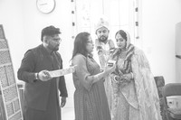 Babu & Suchi's Wedding Ceremony (B&W)