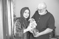 Baby Amin's Newborn Portraits (B&W)
