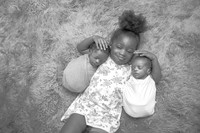 Baby Derek & David's Newborn Portraits (B&W)