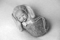 Baby Sufiyaan's Newborn Portraits (B&W)