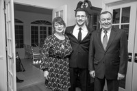 Alel & Michelle's Wedding - Getting Ready (B&W)